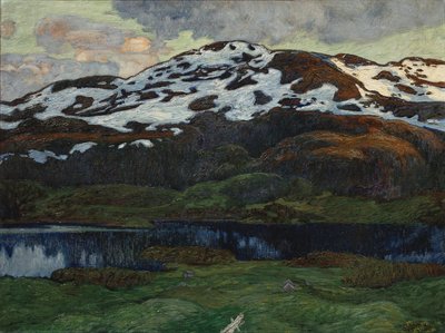 Een zomeravond bij Kallsjön door Helmer Osslund