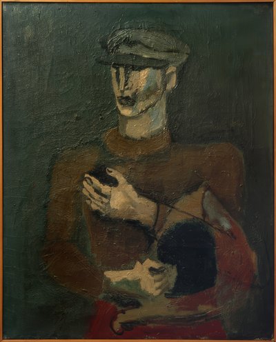Jonge man met sixpence-pet door Helmut Kolle