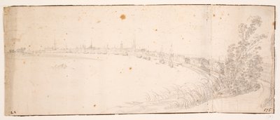 Uitzicht op Bordeaux vanuit het noordoosten door Hem
