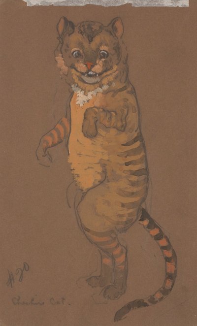 Cheshire Cat (kostuumontwerp voor Alice-in-Wonderland, 1915) door Henderson, William Penhallow