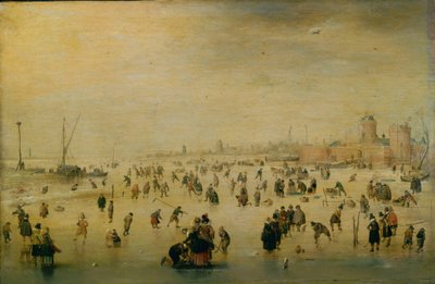 Schaatsen door Hendrick Avercamp