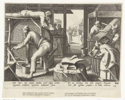 Tongenslijper door Hendrick Goltzius (attributed to workshop of)