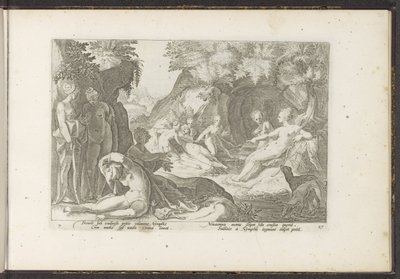 Diana ontdekt de zwangerschap van Callisto door Hendrick Goltzius (workshop of)