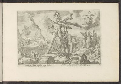 IJzeren eeuw door Hendrick Goltzius (workshop of)