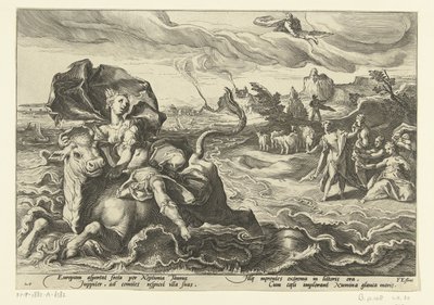 Roof van Europa door Hendrick Goltzius (workshop of)