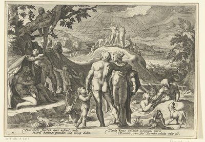 De zondvloed van Deucalion (Ovidius