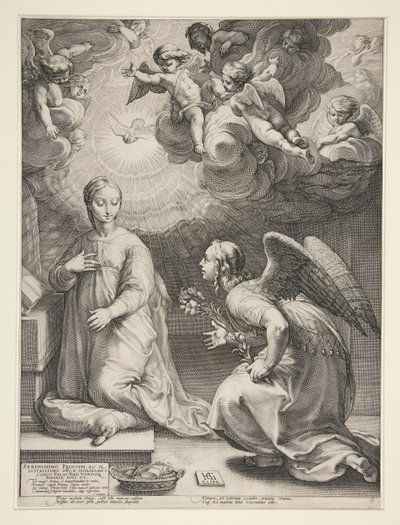 De Annunciatie door Hendrick Goltzius