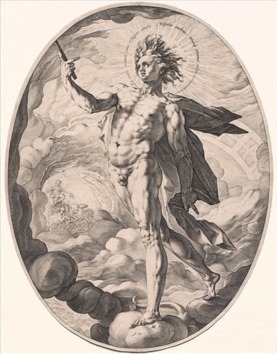 Apollo door Hendrick Goltzius