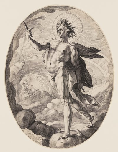 Apollo door Hendrick Goltzius