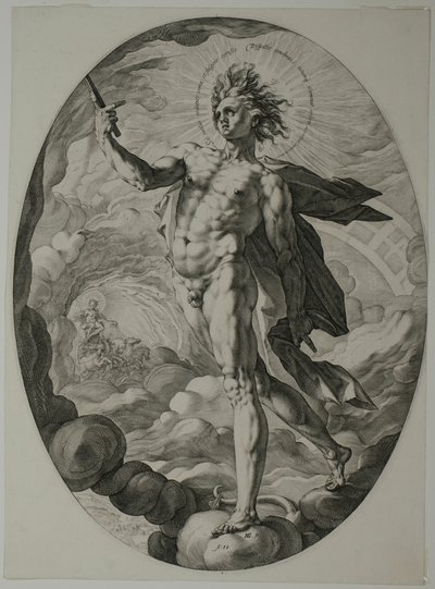 Apollo door Hendrick Goltzius