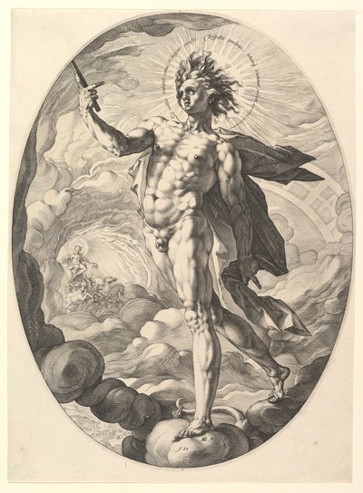 Apollo door Hendrick Goltzius