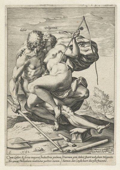 Arbeid en Vlijt door Hendrick Goltzius