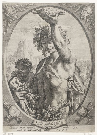 Bacchus door Hendrick Goltzius