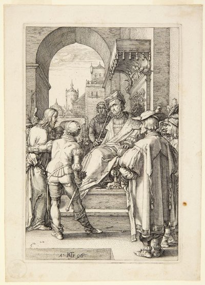 Christus voor Pilatus door Hendrick Goltzius