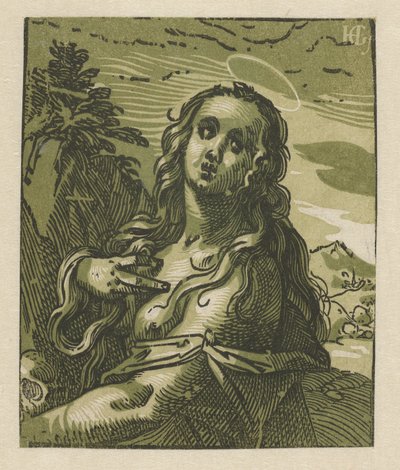 De boetvaardige Maria Magdalena door Hendrick Goltzius