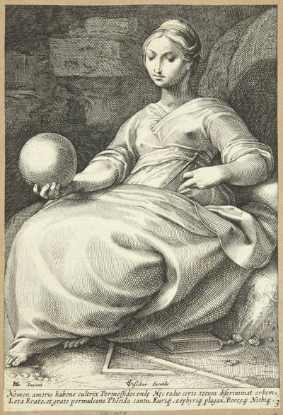 Erato door Hendrick Goltzius