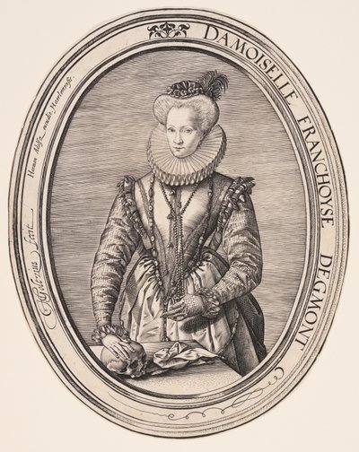 Françoise van Egmond door Hendrick Goltzius