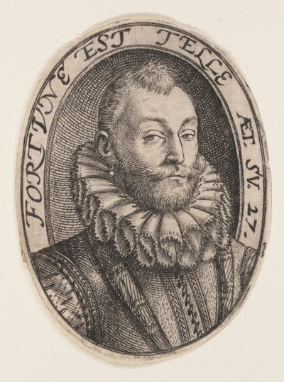 Gerrit Dircksz. or Claes Stefensz. van Heussen door Hendrick Goltzius