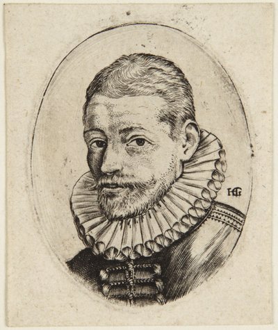 Hans Felbier door Hendrick Goltzius
