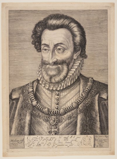Hendrik IV van Frankrijk door Hendrick Goltzius