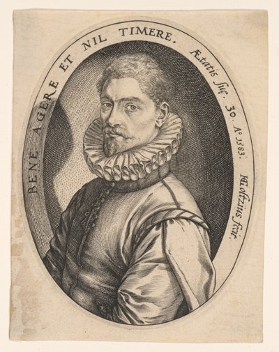 Hieronym Scholiers door Hendrick Goltzius
