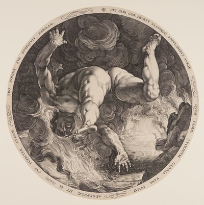 Ixion, uit De vier schandknapen door Hendrick Goltzius