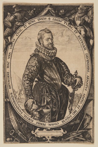 Jacques de la Faille door Hendrick Goltzius