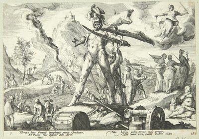 De IJzertijd door Hendrick Goltzius