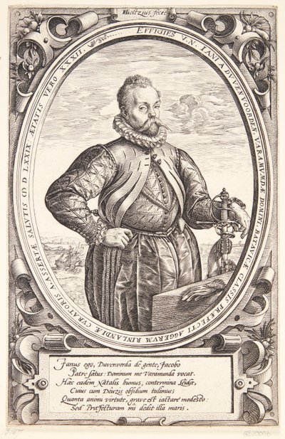 Johan van Duvenvoorde door Hendrick Goltzius
