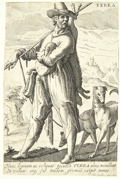Aarde (Terra) door Hendrick Goltzius