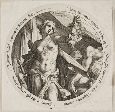 Judith met het hoofd van Holofernes door Hendrick Goltzius