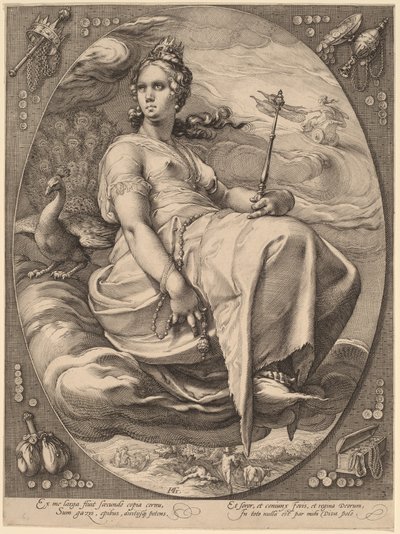 Juno door Hendrick Goltzius