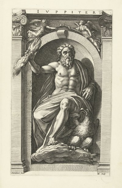 Jupiter door Hendrick Goltzius