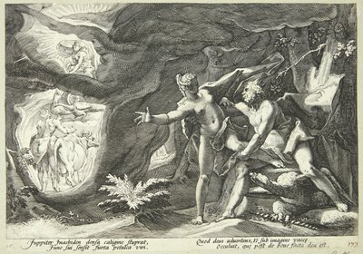 Jupiter en Io door Hendrick Goltzius
