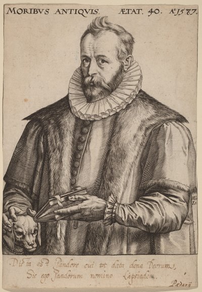 Justus Lipsius door Hendrick Goltzius