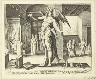 De dokter als duivel door Hendrick Goltzius