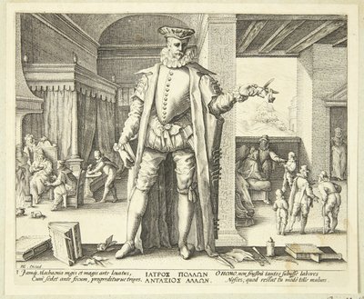 De dokter als mens door Hendrick Goltzius