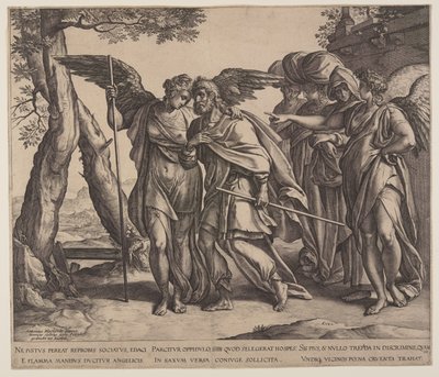Lot en zijn dochters door Hendrick Goltzius