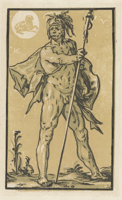Mars door Hendrick Goltzius