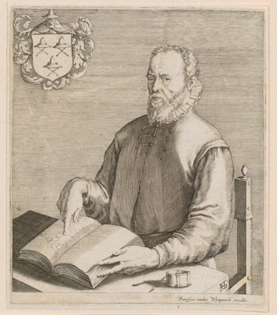 Portret van Gerard de Jode door Hendrick Goltzius
