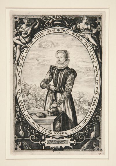 Portret van Josina Hamels door Hendrick Goltzius