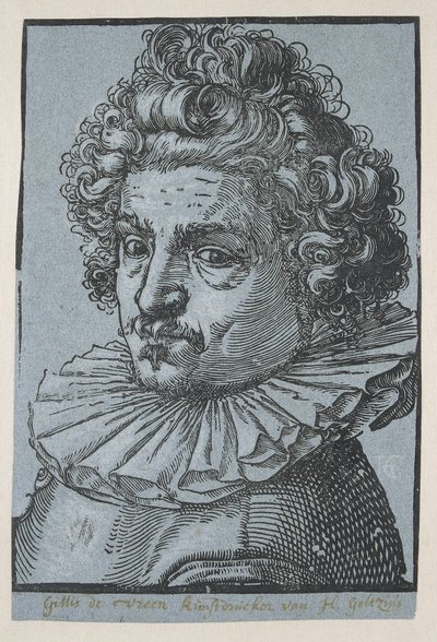 Portret van Gillis van Breen door Hendrick Goltzius