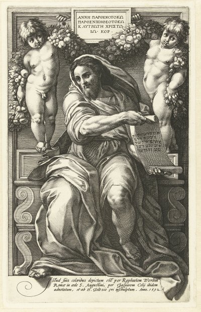 Profeet Jesaja door Hendrick Goltzius