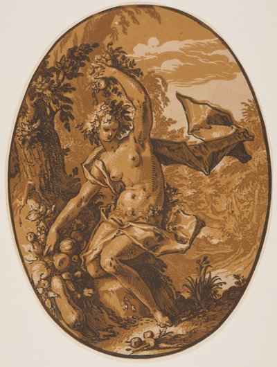 Proserpine, van De godheden door Hendrick Goltzius