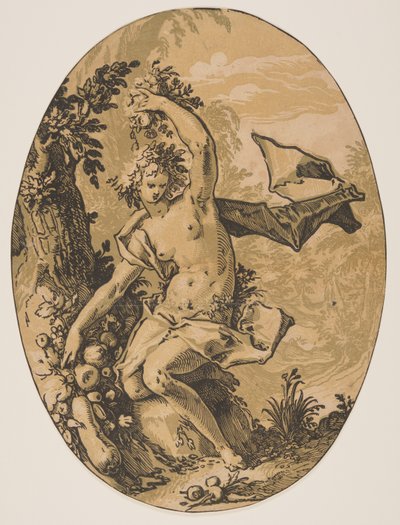 Proserpine, van De godheden door Hendrick Goltzius