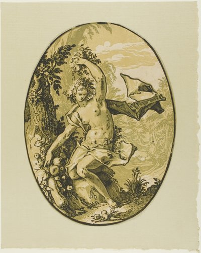 Proserpine, plaat vijf uit Demogorgon en de goden door Hendrick Goltzius