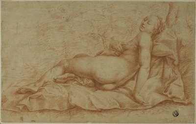 Liggende Venus door Hendrick Goltzius