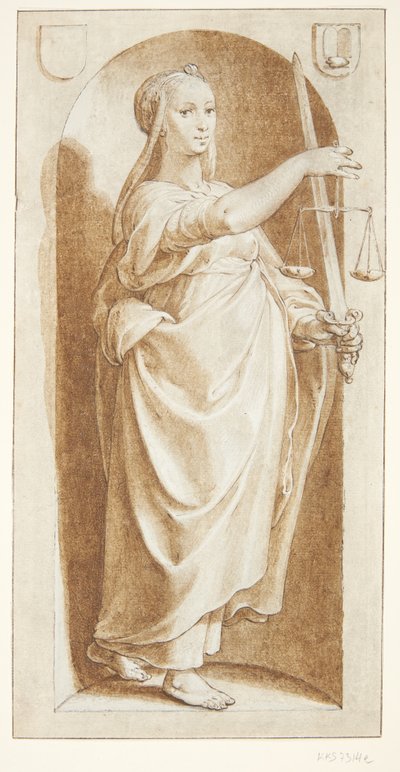 Gerechtigheid door Hendrick Goltzius