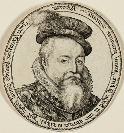 Robert Dudley, Graaf van Leicester (1532-1588), Engelse edelman, gouverneur-generaal van de Verenigde Provincies in 1585-87 door Hendrick Goltzius