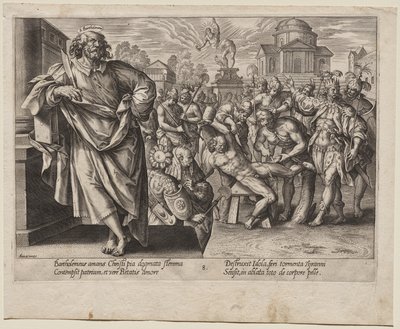 St. Bartholomeus door Hendrick Goltzius